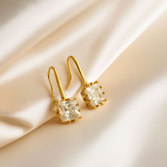 Lux Crystal Hook Earrings