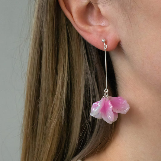 Pink Petal Stud Earrings | Made in Estonia 🇪🇪