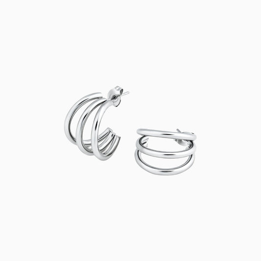 Three Line Stud Earrings