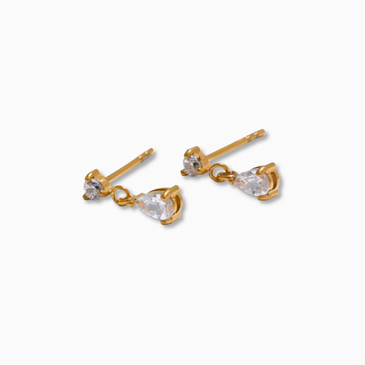 Waterdrop Crystal Stud Earrings