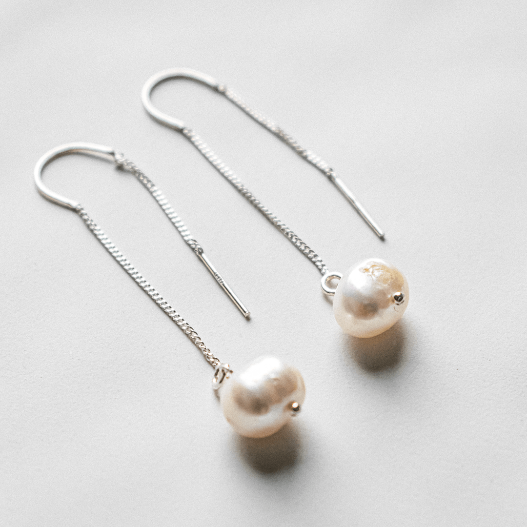 White Pearl Pendant Drops | Made in Estonia 🇪🇪