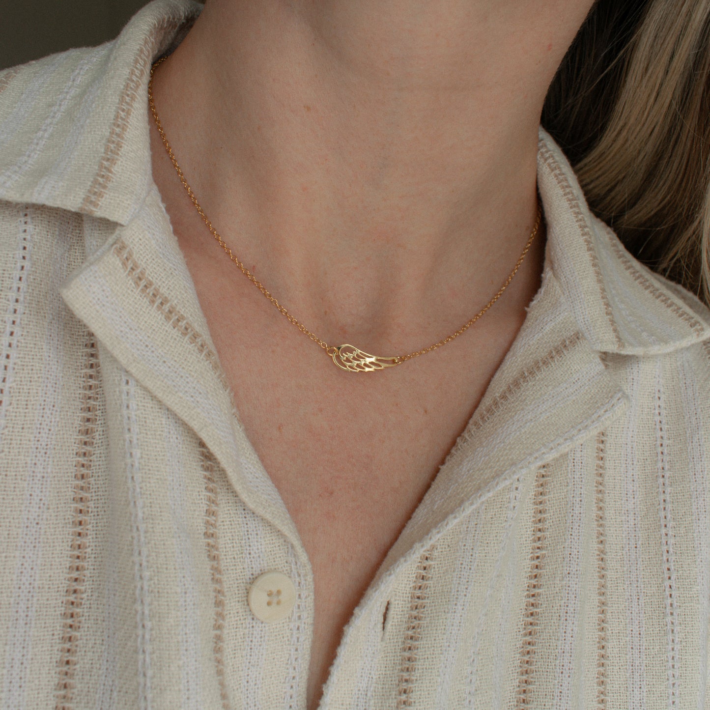 Sterling Silver Wing necklace