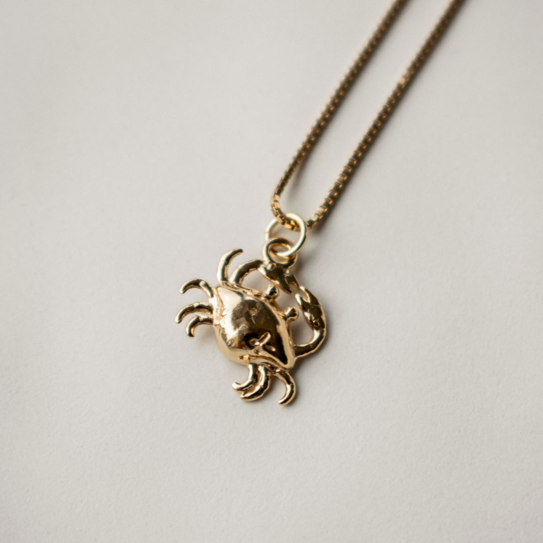 Crab Sterling Silver Necklace