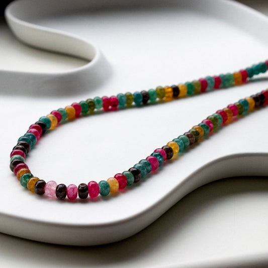 Multicolored Gemstone Beaded Necklace | Made in Estonia 🇪🇪