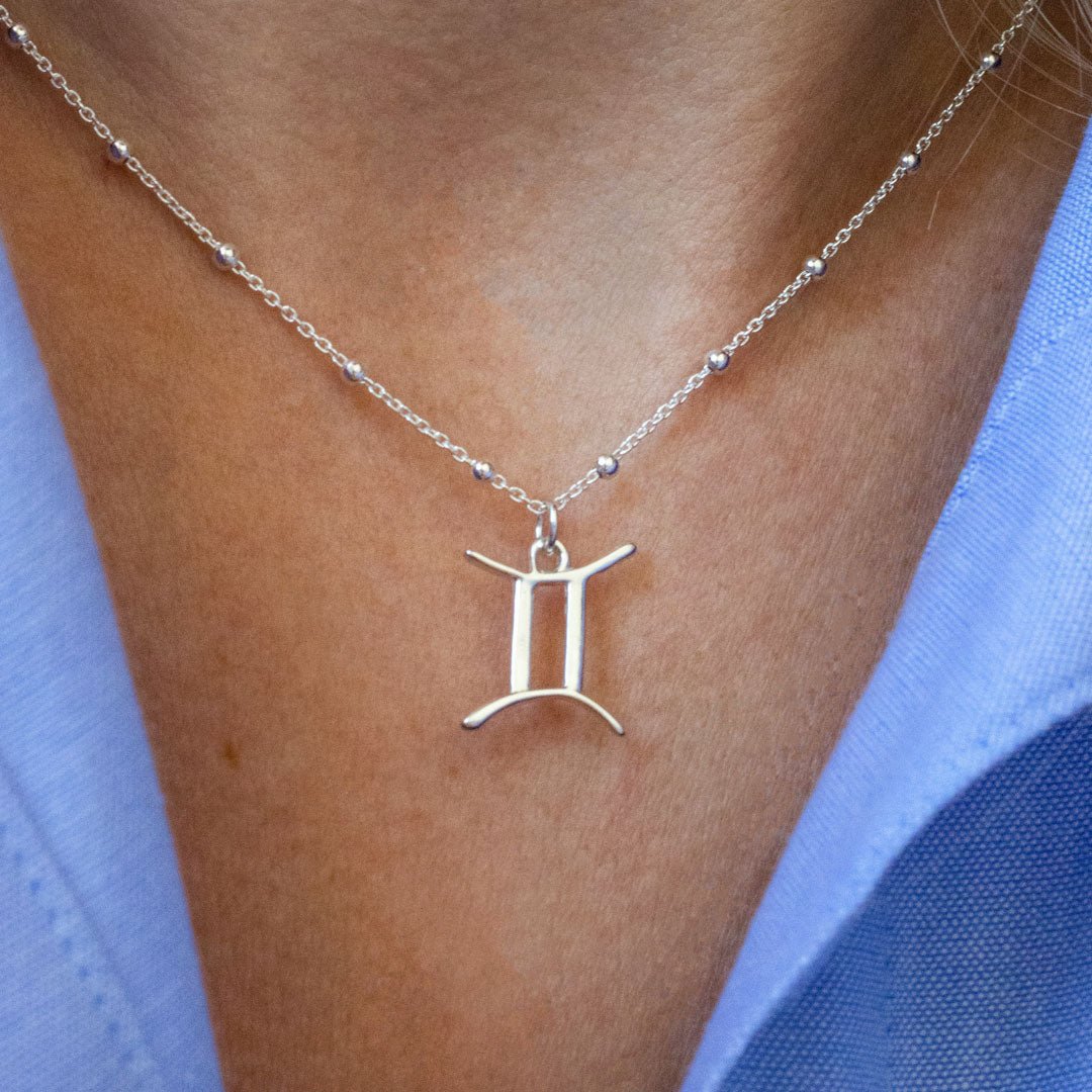 Gemini | Sterling Silver Zodiac Necklace | Made in Estonia 🇪🇪